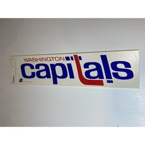 Washington Capitals Hockey Bumper Sticker  Rah Rah's Vintage Classic Logo
